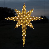 3D Moravian Star in Warm White