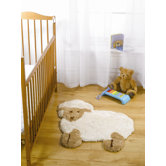 Nursery Little Lamb Natural Novelty Rug