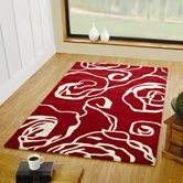 Decotex Allegro Red/White Rug