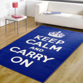 Matrix Themes Carry On Blue/White Novelty Rug
