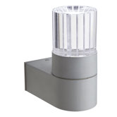 12cm LED Wandleuchte in Silber