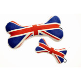 Union Jack Bone Dog Toy