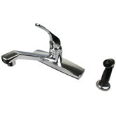Single Handle Centerset Kitchen Faucet with Side Spray