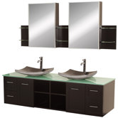 Avara 72" Wall-Mounted Bathroom Vanity Set