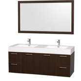 Amare 60" Double Bathroom Vanity Set