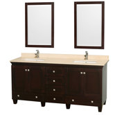 Acclaim 72" Double Bathroom Vanity Set