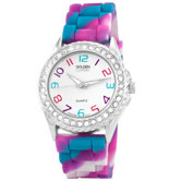 Women's Colors Galore Silicone Band Watch in Multi