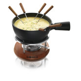 Cheese Fondue Nero in Mahogany Wood