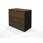 Pro-Concept Lateral File (Ready-to-Assemble) in Milk Chocolate Bamboo / Black