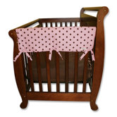 2 Pack of Maya Dot 27" Side Crib Rail Covers