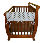 2 Pack of Max Dot 27" Side Crib Rail Covers