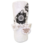 Versailles Receiving Blanket in Black and White 2