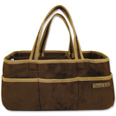 Storage Caddy in Brown and Caramel