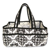 Versailles Black and White Storage Caddy