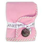 Tulip Pink Fleece Receiving Blanket