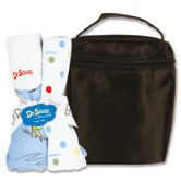 Dr. Seuss Oh The Places You''ll Go Bouquet Bottle Bag and Burp Cloth Set