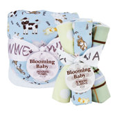 Baby Barnyard Hooded Towel and Wash Cloth - Bouquet Set