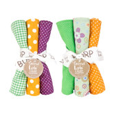 6 Piece Jelly Bean Burp Cloth Set