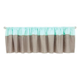 Cocoa Mint Window Valance