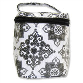 Insulated Bottle Bag in Versailles Black and White