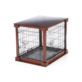 Deluxe Wood and Wire Dog Crate