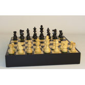 Black French in Chest Chess Set