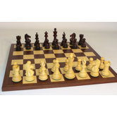 Rosewood Pro on Dark Rosewood Chess Board