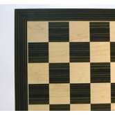 22" Ebony and Maple Veneer Chess Board