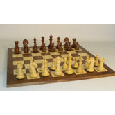 Sheesham Camelot on Walnut Chess Board