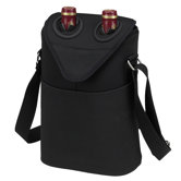 Neo Two Bottle Tote in Black