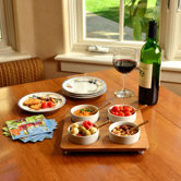 9.8" Four Square Bowl Serving Dish