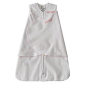 Cotton SleepSack Swaddle in Pink Dot (Newborn)