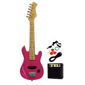 Kids Electric Guitar in Pink
