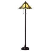 Vidonia 3 Light Floor Lamp in Chestnut Bronze