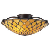 Chandelle 3 Light Semi Flush Mount