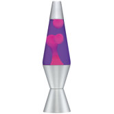 Classic Pink 14.5" Lava Lamp with Purple Liquid