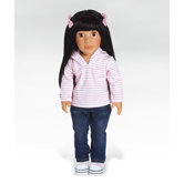 Girl Play Doll Ava Ready for Fun - Black Brown Eyes