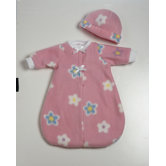 Baby Doll Accessories 6 Pieces Bunting in Pink