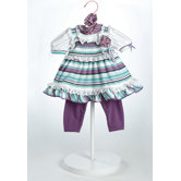 20" Baby Doll Grape Soda Costume