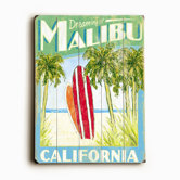 Surfboards Wood Sign - 12" x 9"