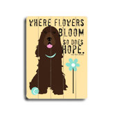 Where Flowers Bloom Planked Wood Sign - 20" x 14"