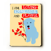 Loving Expressive and Playful Wood Sign - 12" x 9"