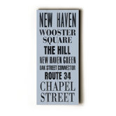 New Haven Transit Wood Sign