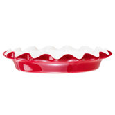 9" Rose's Pie Plate in Red