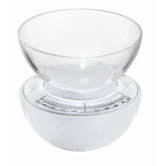 Mechanische Waage "In Sfera" in Wei&szlig;/Transparent