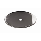 Deckel f&uuml;r Papierkorb "Pliss&egrave;" in Grau