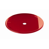 Deckel f&uuml;r Papierkorb "Pliss&egrave;" in Rot transparent