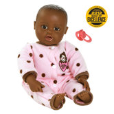 Adora "Giggle Time Baby" Doll with Dark Skin Tone/Black Hair/Brown Eyes
