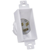 Single Gang Decor Recessed Power Inlet