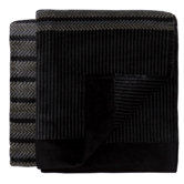 Inspirations Cotton and Dralon Fibers Interior Anthracite Woven Throw Blanket